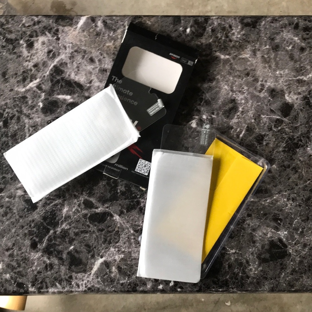 White Screen Protector Kit for Smartphones with Installation Tools